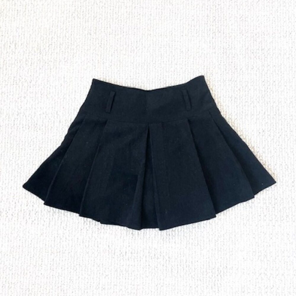 Black Corduroy Skirt